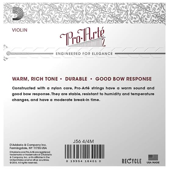 Encordadura Violín D'Addario J56-4/4M