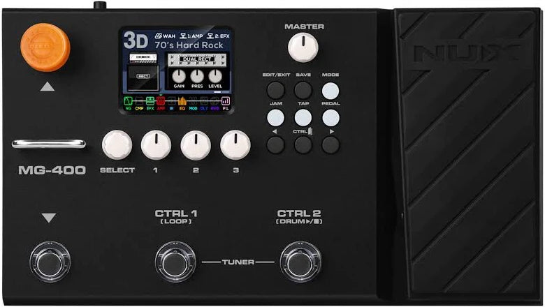 Pedal Procesador y Modelador Multiefectos para Guitarra y Bajo NUX MG-400