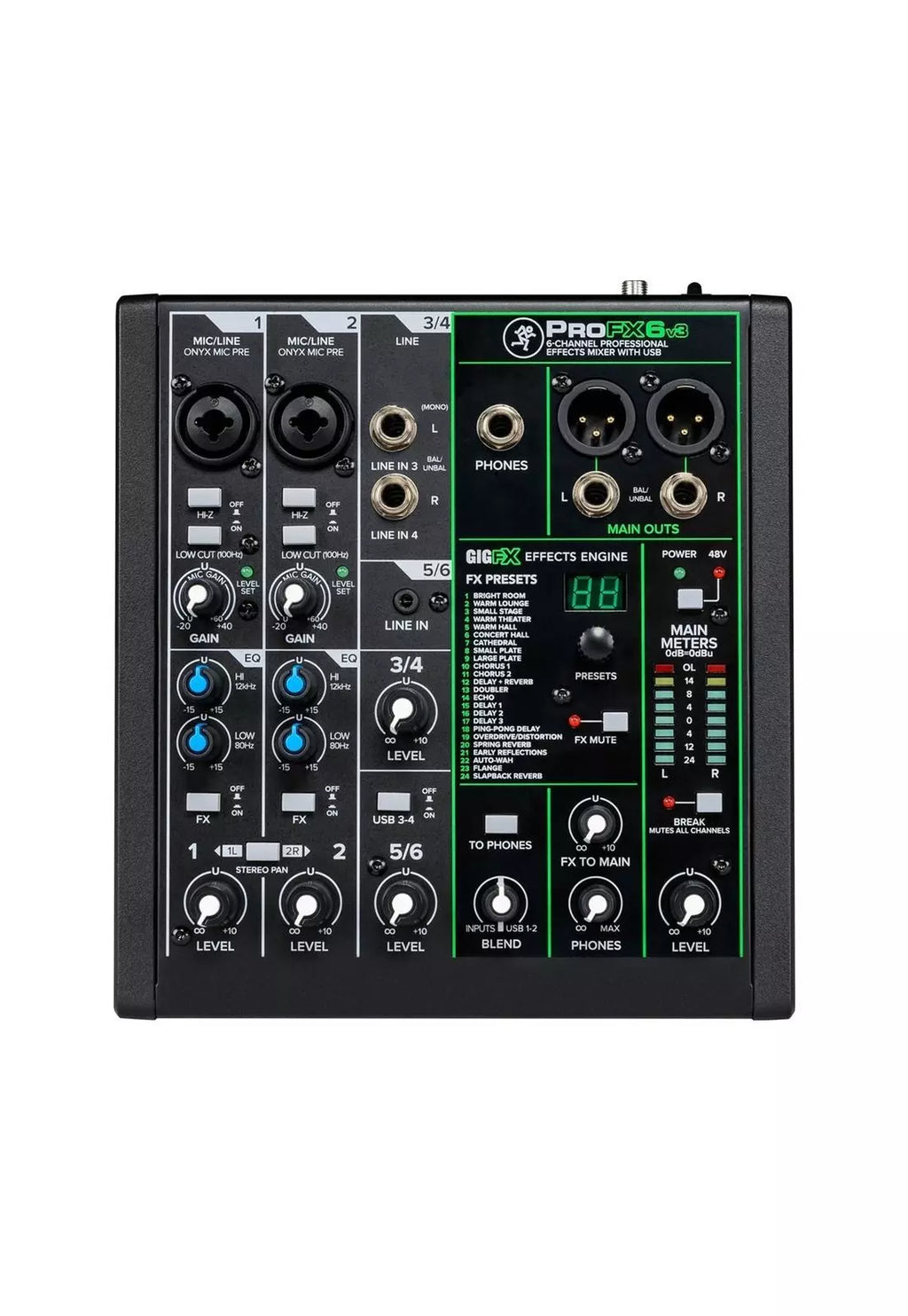 Mezcladora Analógica Mackie PROFX6 V3
