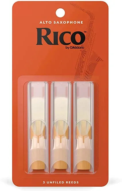 Paquete de 3 Cañas Saxofón Alto 3.0 RICO RJA0330 2 Paquetes