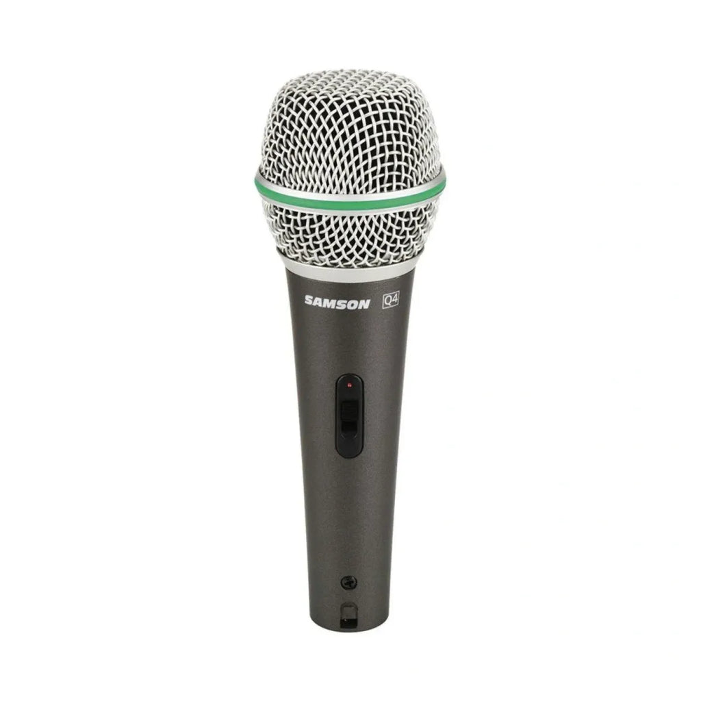 Micrófono Dinámico Samson Q4 Profesional Cardioide con XLR para Voz, Canto y Presentaciones en Vivo