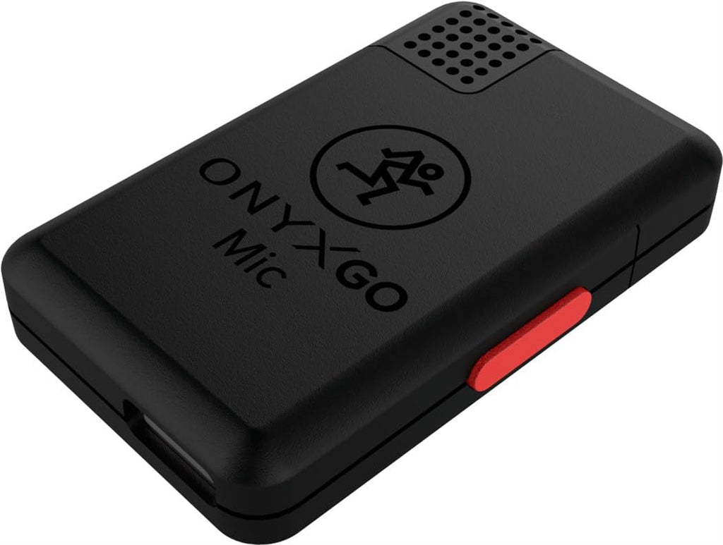 Micrófono de Solapa Inalámbrico Mackie OnyxGO Mic – Bluetooth con App, Profesional para Streaming, Podcast y Creación de Contenido