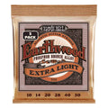 Tri-Pack Encordadura Ernie Ball 3550 Earthwood Fósforo Bronce para Guitarra Acústica .010-.050 | 3 Juegos