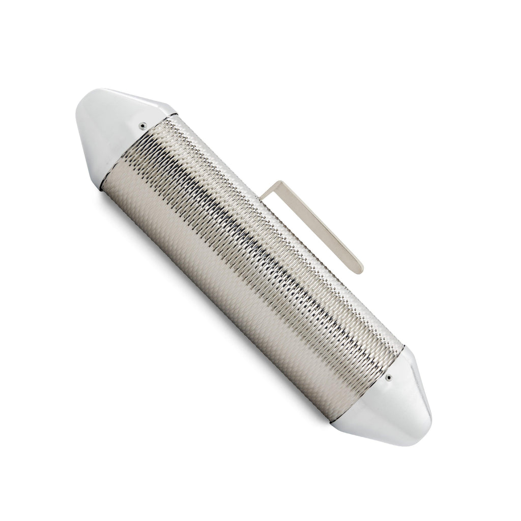 Güiro Torpedo Grande Latin Percussion LP306A con Raspador LP335 | Güiro y Shaker Profesional de Acero Inoxidable