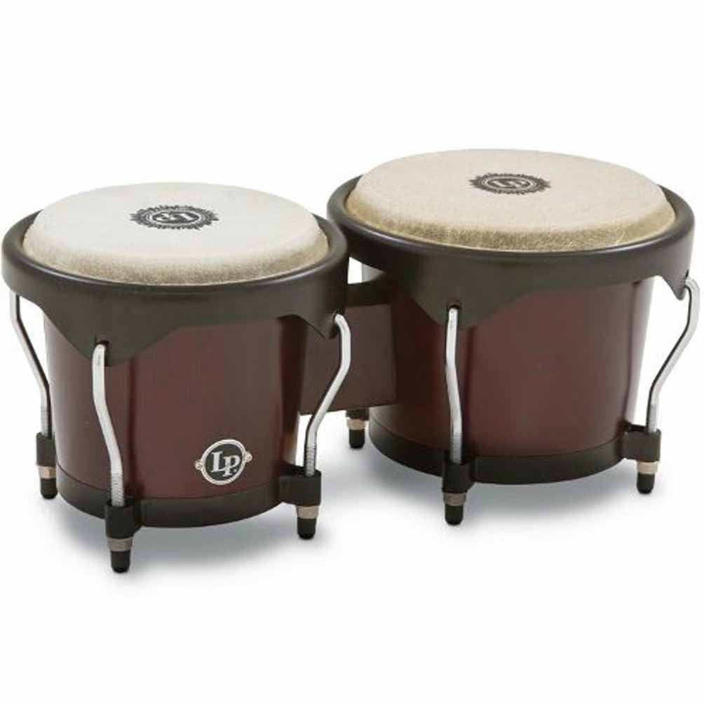 Bongos Latin Percussion LP601NY-VSB City Series 6" y 7" | Bongós de Madera Vintage Sunburst con Parches Naturales