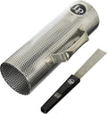 Güira de Merengue Latin Percussion LP305 con Raspador LP333 | Güiro Profesional de Acero Inoxidable Made in USA