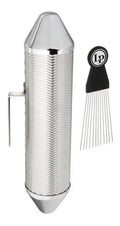Güiro Torpedo Latin Percussion LP306B Small con Raspador | Güiro y Shaker Profesional de Acero Inoxidable