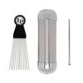 Güiro Multiuso Latin Percussion LP452 Multi Güiro con Raspador | Güiro y Shaker Profesional de Acero Inoxidable