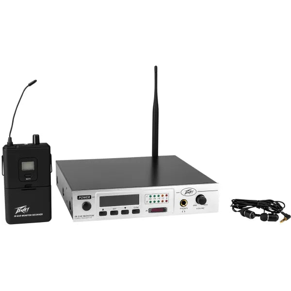Sistema de Monitoreo In-Ear Inalámbrico Peavey UHF 100 Canales para Escenario y Presentaciones