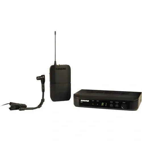 Sistema Inalámbrico Shure BLX14/B98 UHF Profesional con Micrófono de Instrumento Beta 98H/C para Batería y Percusión