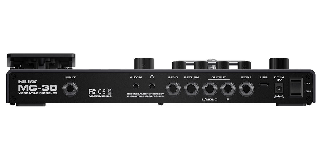 Pedal Procesador de Modelado y Multiefectos de Guitarra Nux MG-30