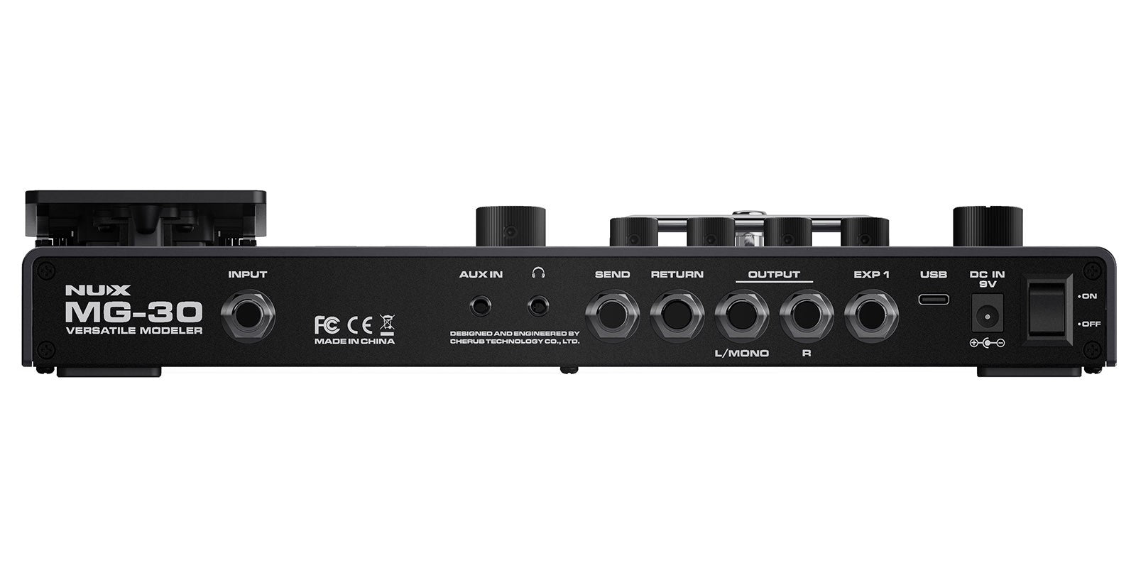 Pedal Procesador de Modelado y Multiefectos de Guitarra Nux MG-30