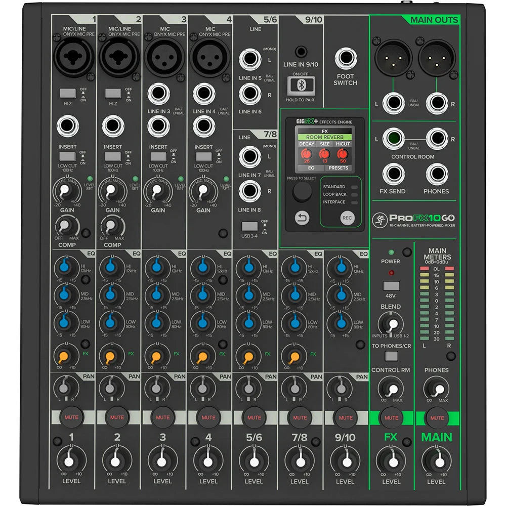 Mezcladora Analógica Mackie PROFX10 Go