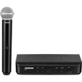 Micrófono Vocal Inalámbrico Shure BLX24/PG58 UHF Profesional con Receptor BLX4 para Voz, Conferencias y Eventos