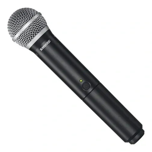 Micrófono Vocal Inalámbrico Shure BLX24/PG58 UHF Profesional con Receptor BLX4 para Voz, Conferencias y Eventos