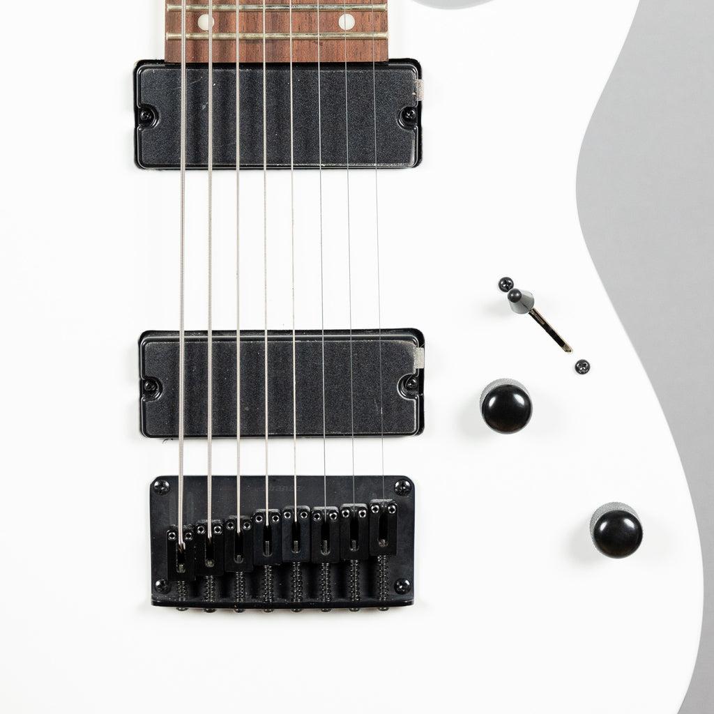 Guitarra Eléctrica de 8 Cuerdas Blanca Ibañez RG8WH