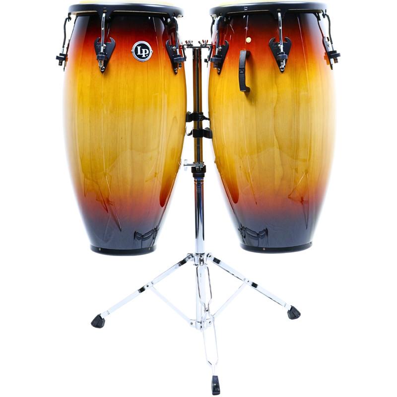 Set de Congas Latin Percussion Matador Custom M846S-VSB 11" y 11¾" con Soporte Doble | Vintage Sunburst
