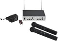 Sistema de Micrófonos Inalámbricos Doble Peavey PV16DR UHF de Mano Profesional para Escenario e Iglesias