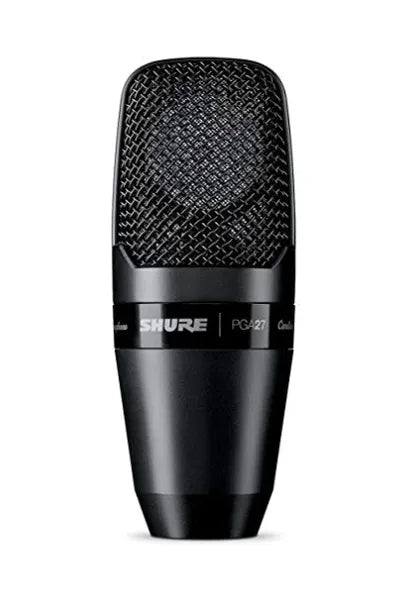 Micrófono de Condensador Shure PGA27-LC de Gran Diafragma Cardioide para Estudio y Grabación Profesional