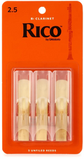 Paquete de 3 Cañas Clarinete 2.5 RICO RCA0325 2 Paquetes