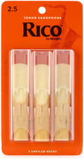 Paquete de 3 Cañas Saxofón Tenor 2.5 RICO RKA0325 2 Paquetes