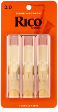 Paquete de 3 Cañas Saxofón Tenor 2.0 RICO RKA0320 2 Paquetes