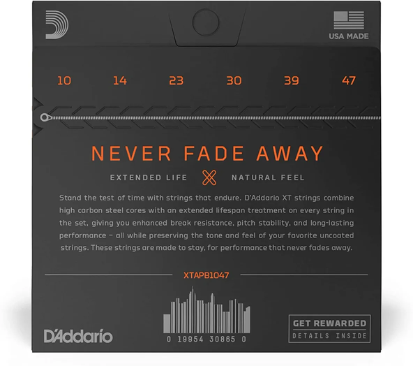 Encordadura Guitarra Electroacústica D'Addario XTAPB1047