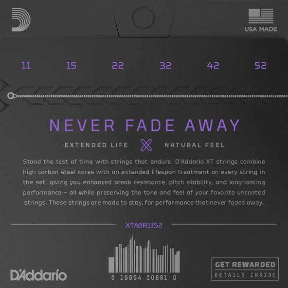 Encordadura Guitarra Electroacústica D'Addario XTABR1152