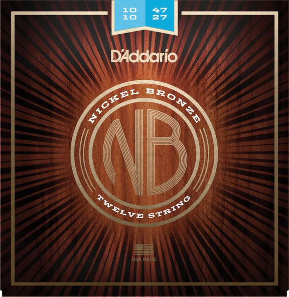 Encordadura Guitarra 12 Cuerdas D'Addario NB1047-12