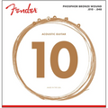 Encordadura Guitarra Acústica Fender Fósforo Bronce 0730060402 2 Juegos
