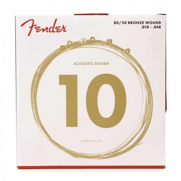 Cuerdas Guitarra Electroacústica Fender 0730070402 2Juegos