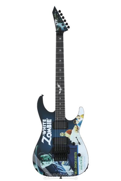 Guitarra Eléctrica LTD Kirk Hammett Firma White Zombie con Estuche LKHWZ