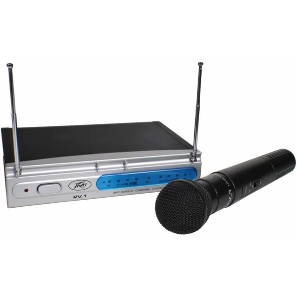 Micrófono Inalámbrico de Mano Peavey PV-1 V1 HH VHF Profesional para Karaoke, Conferencias y Eventos