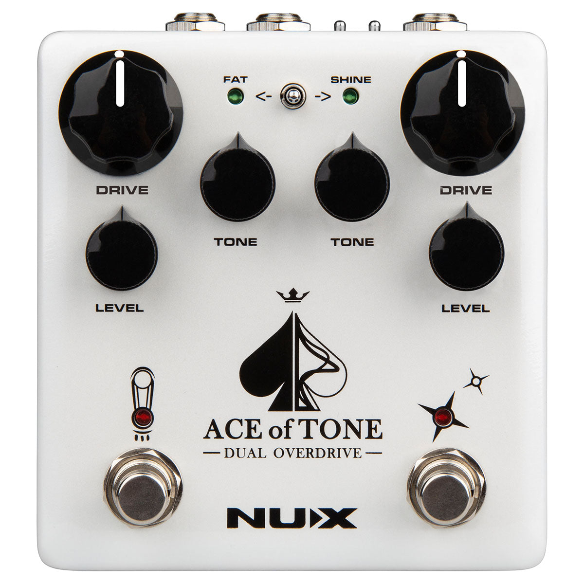 Pedal Dual Overdrive Ace of Tone Nux NDO-5