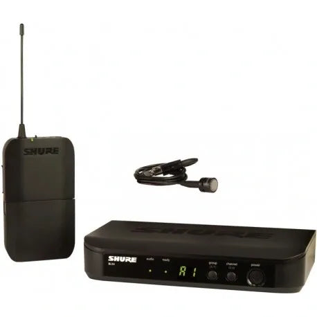 Micrófono de Solapa Inalámbrico Shure BLX14/CVL-H9 Sistema UHF Profesional para Presentador, Iglesias y Eventos