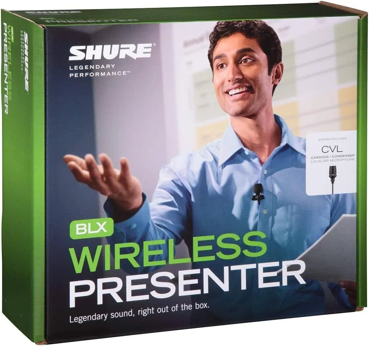 Micrófono de Solapa Inalámbrico Shure BLX14/CVL-H9 Sistema UHF Profesional para Presentador, Iglesias y Eventos