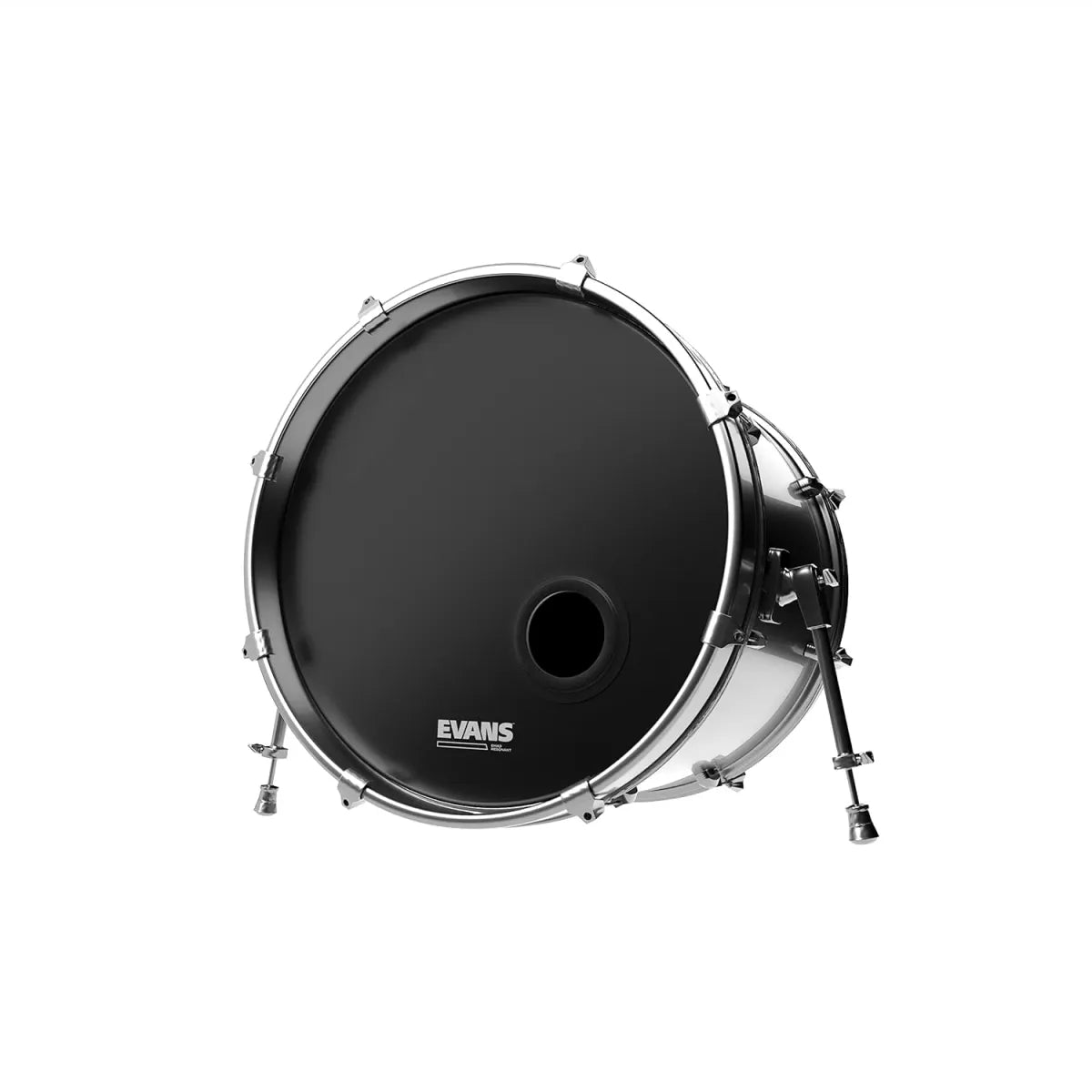 Cuero para Bombo Resonante Evans BD22REMAD EMAD Resonant 22" Negro con Puerto para Micrófono