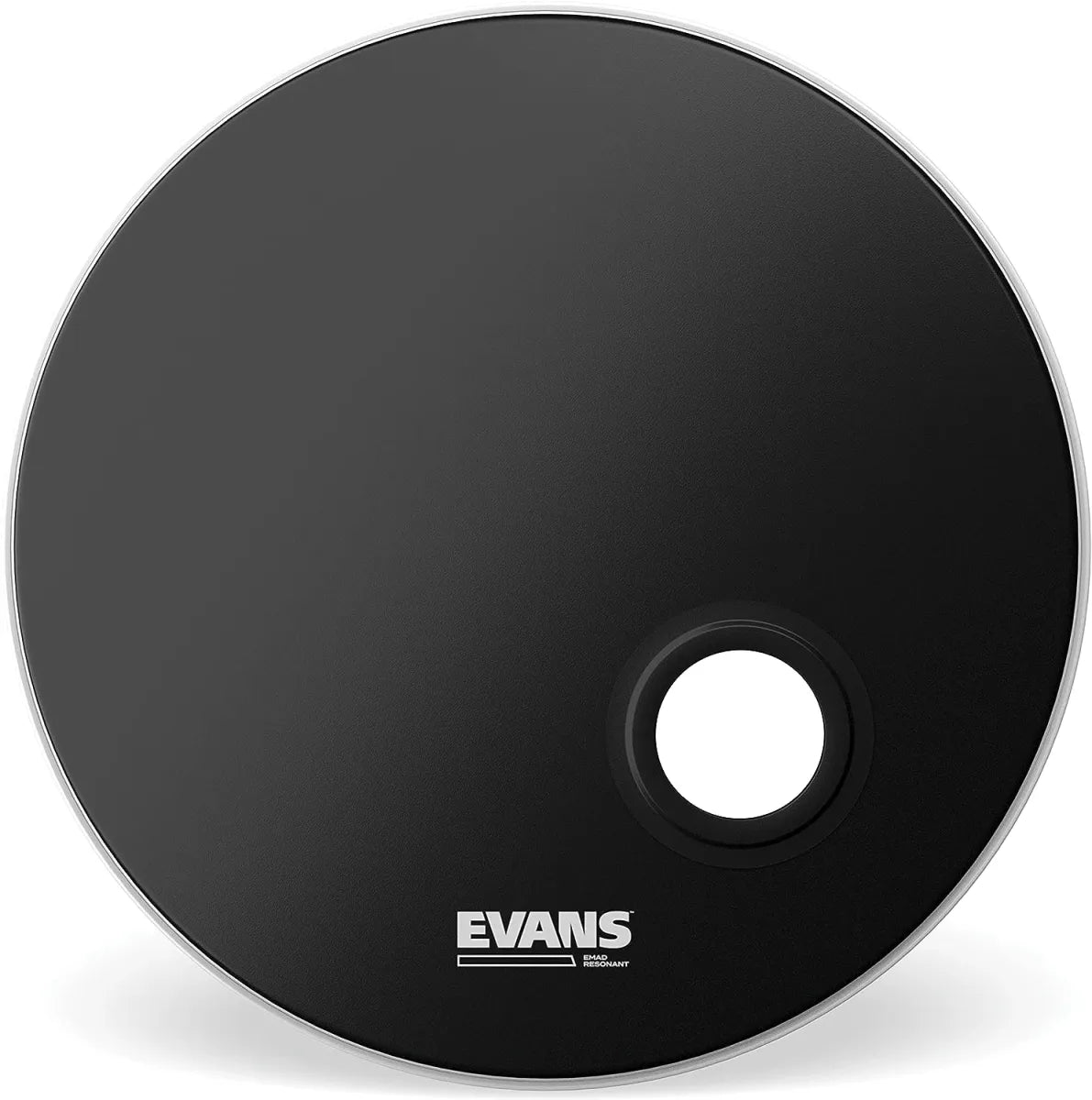 Cuero para Bombo Resonante Evans BD22REMAD EMAD Resonant 22" Negro con Puerto para Micrófono