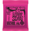 Encordadura Ernie Ball 2623 Super Slinky para Guitarra Eléctrica 7 Cuerdas .009-.052 | Paquete con 2 Juegos