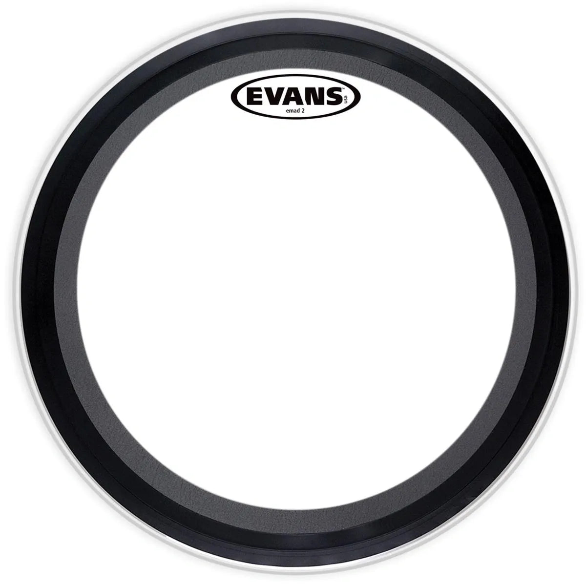 Cuero para Bombo Evans BD26EMAD2 EMAD2 Clear 26" con Sistema de Amortiguación Ajustable