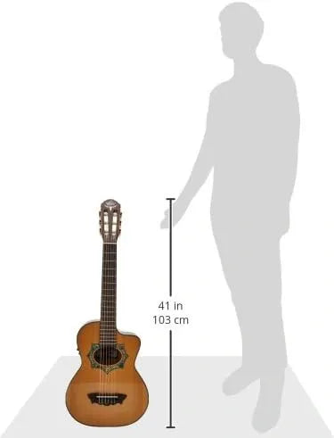 Requinto Electroacústico Oscar Schmidt OH30SCE de 6 Cuerdas con Previo y Afinador Integrado