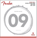 Tri-Pack Set de Cuerdas para Guitarra Eléctrica Fender Super 250L 0730250309 Níquel .009-.042 | 3 Juegos