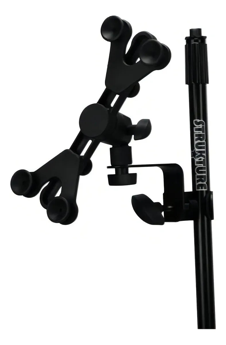 Porta Celular y Tablet Strukture SUTM-BK Soporte Universal para Atril y Stand de Micrófono