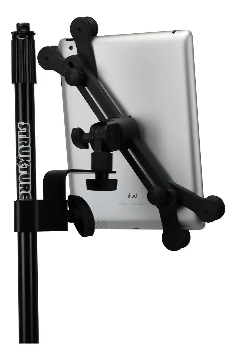 Porta Celular y Tablet Strukture SUTM-BK Soporte Universal para Atril y Stand de Micrófono