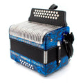 Acordeón Hohner Corona II A5644 Fa F/Bb/Eb Azul 31 Botones Profesional 3500FBL