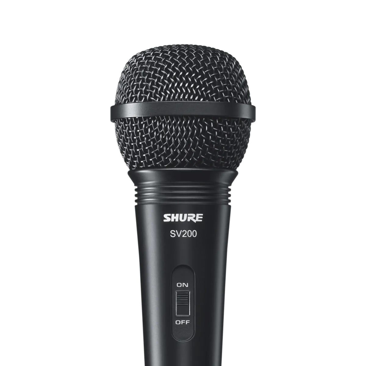 Micrófono Dinámico Shure SV200-W Profesional Cardioide con Cable XLR para Karaoke, Voz y Presentaciones