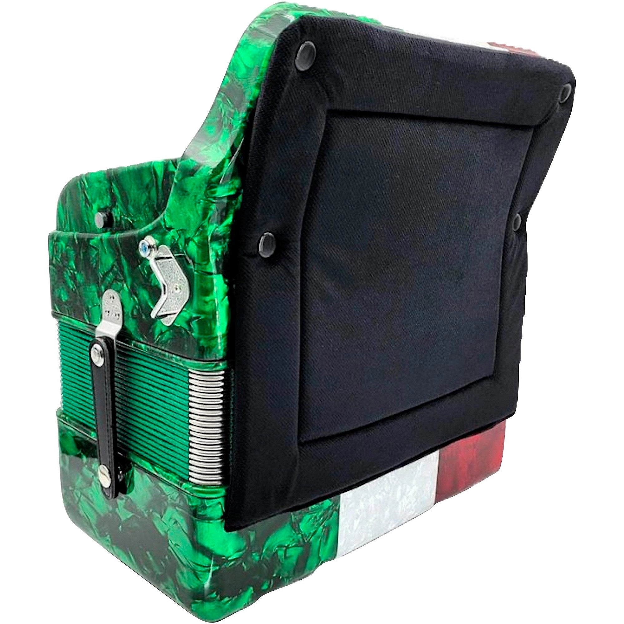 Acordeón Rossetti 3412 Tricolor Tono Fa FBE 34 Botones con Estuche