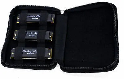 Armónica Hohner Hoodoo Blues Set C, D y G de 10 Celdas Diatónica Profesional para Blues y Rock