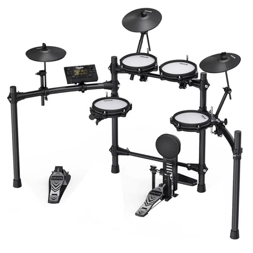 Batería Electrónica NUX DM-210 con Pads Mesh, Bluetooth, USB MIDI y Módulo Profesional