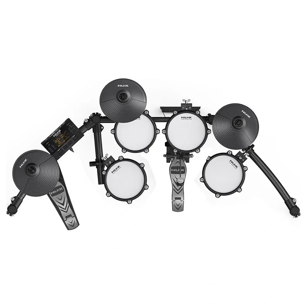 Batería Electrónica NUX DM-210 con Pads Mesh, Bluetooth, USB MIDI y Módulo Profesional